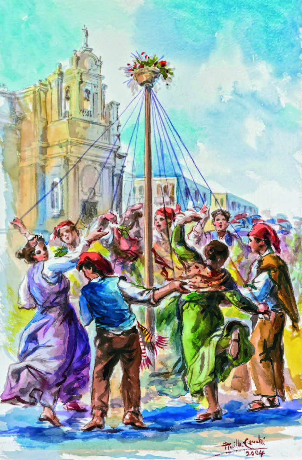 Il-kummittiva - ritratt minn kollezzjoni privata ta’ pittura ta’ Camilleri