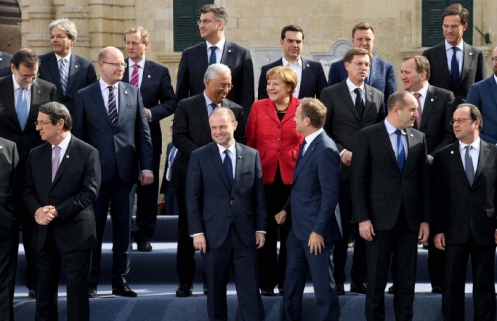 Mument waqt il-Valletta Summit fuq l-Immigrazzjoni