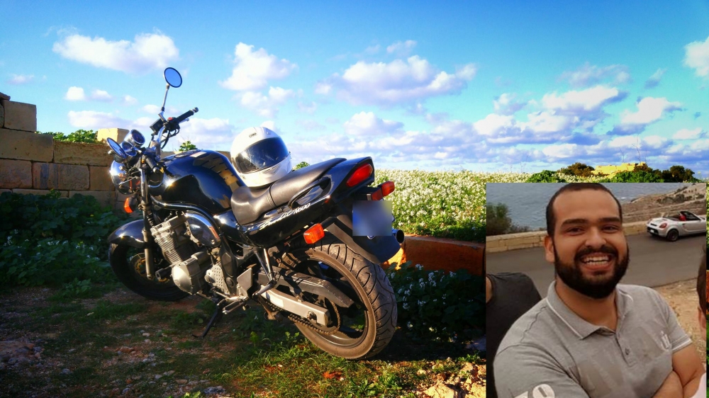 Il-vittma tal-inċident, Matthew Azzopardi u l-mutur tiegħu