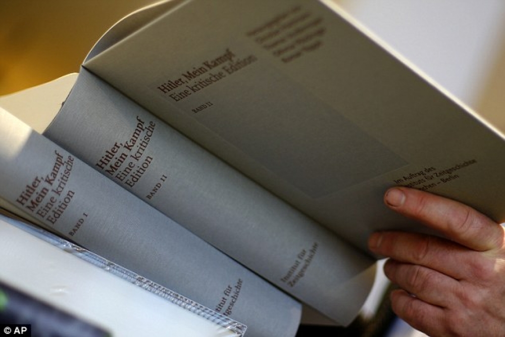 l-edizzjoni l-ġdida ta' 'mein kampf' ma fihiex simboli Nazzisti fuq il-qoxra u lanqas stampa ta' Hitler