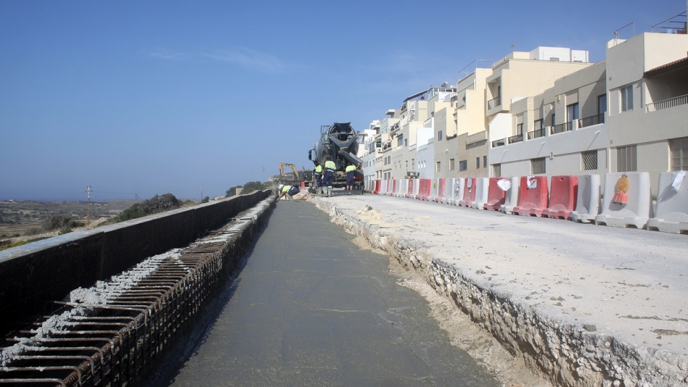 Ix-xogħol fil-by pass tal-Mellieħa
