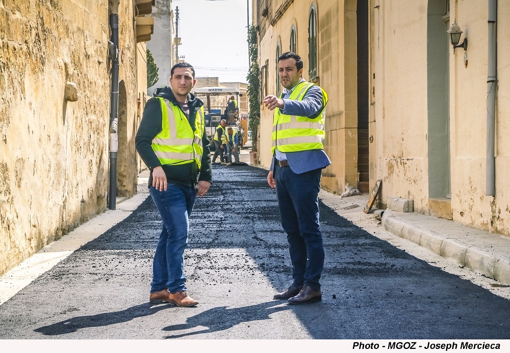Il-Ministru tal-Għawdex Clint Camilleri jżur ix-xogħolijiet