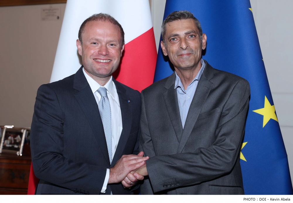 Il-PM Muscat jiltaqa' mal-PC Schembri