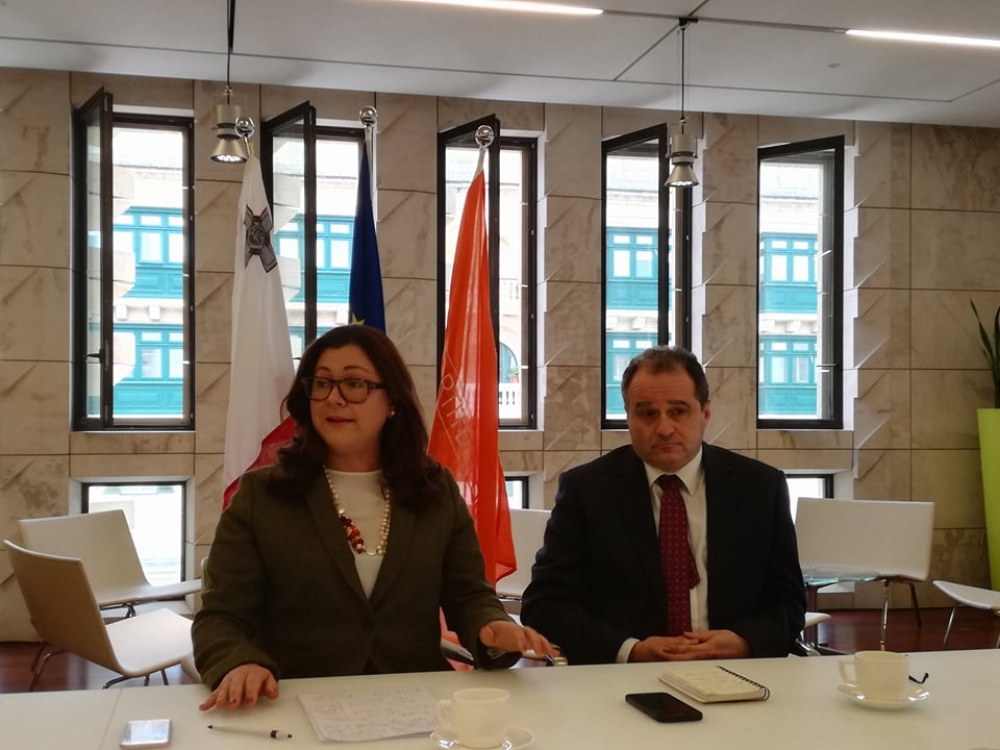 Marlene Farrugia u l-Kap tal-PD Anthony Buttigieg