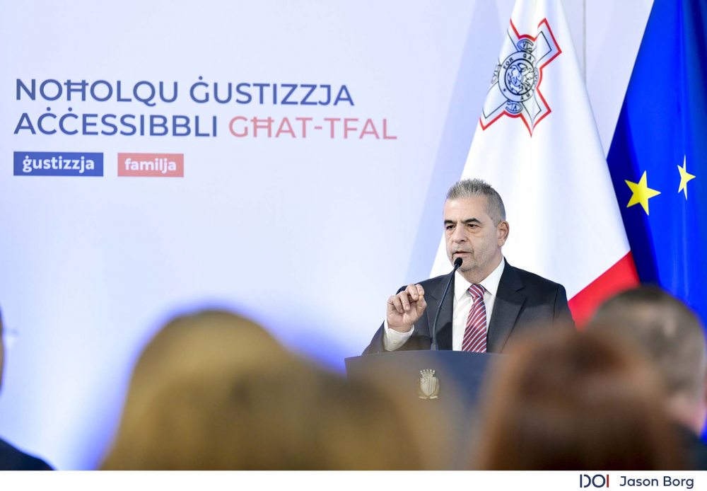 Il-Ministru għall-Politika Soċjali u d-Drittijiet tat-Tfal Michael Falzon (Ritratt: Dipartiment tal-Informazzjoni)