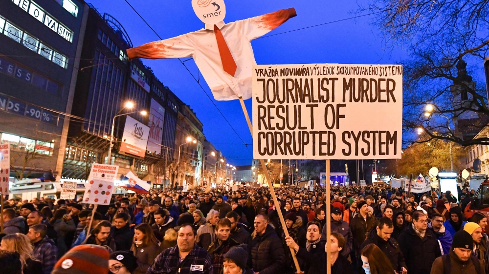 Protesti fl-Islovakkja wara l-qtil ta' Kuciak