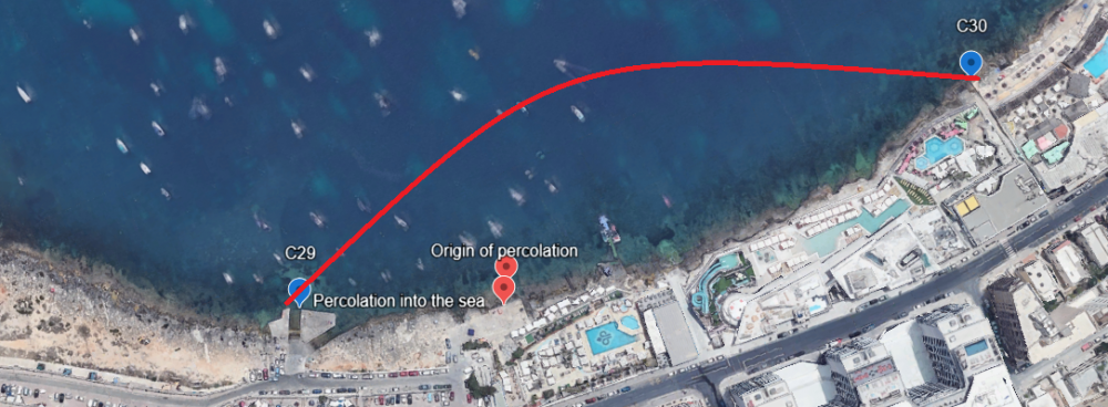 Għawwiema mwissija hekk kif il-baħar ħdejn il-lukanda Qawra Palace huwa kkontaminat