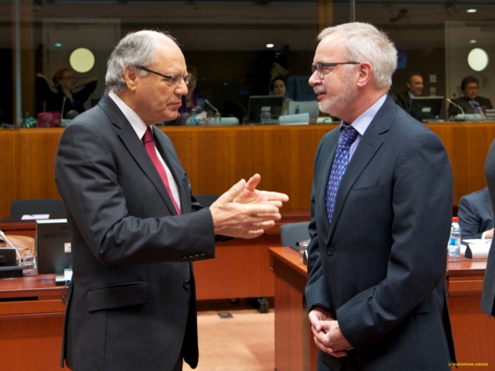 Il-Ministru tal-Finanzi Edward Scicluna ma' Mr Werner Hoyer, President tal-Bank tal-Invesimenti Ewropew 