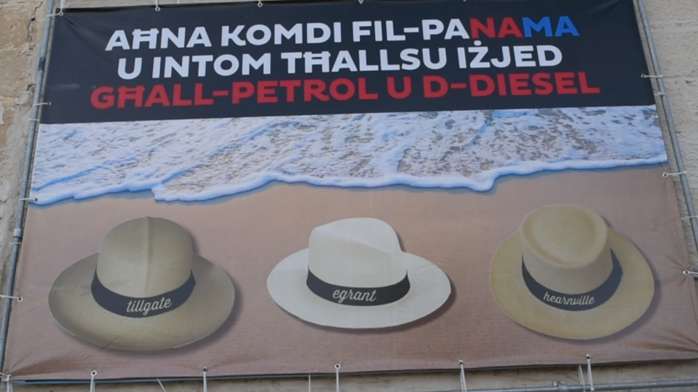 Il-billboard il-ġdid tal-PN dwar il-każ 'Panama'