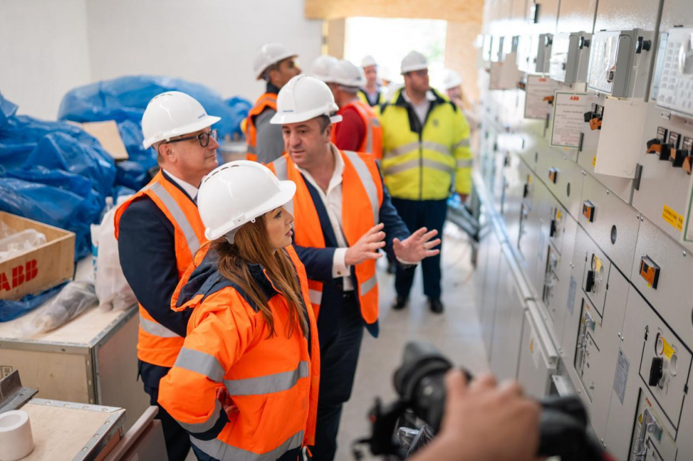 Avvanz fil-bini taċ-ċentru ġdid tad-distribuzzjoni tal-elettriku fis-Siġġiewi