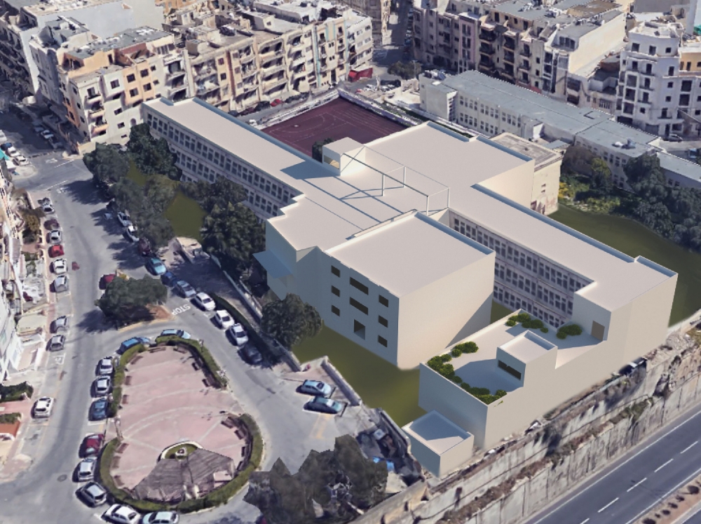 Dehra ta' kif se tkun tidher l-iskola tal-0Imsida wara investiment qawwi li jsir fiha