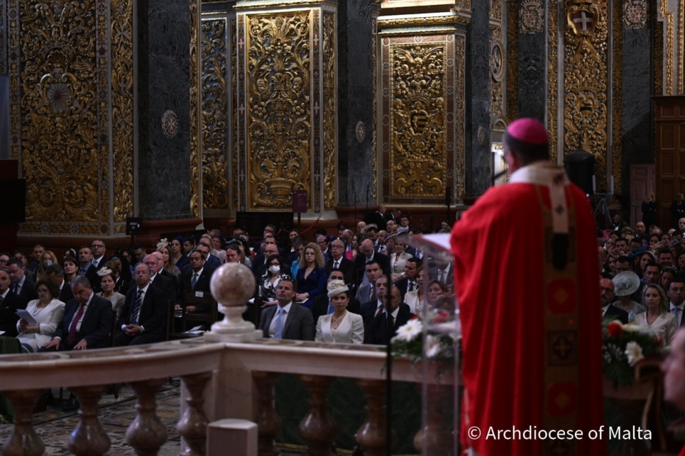 Waqt il-Quddiesa ċelebratorja fil-Konkatidral ta’ San Ġwann
