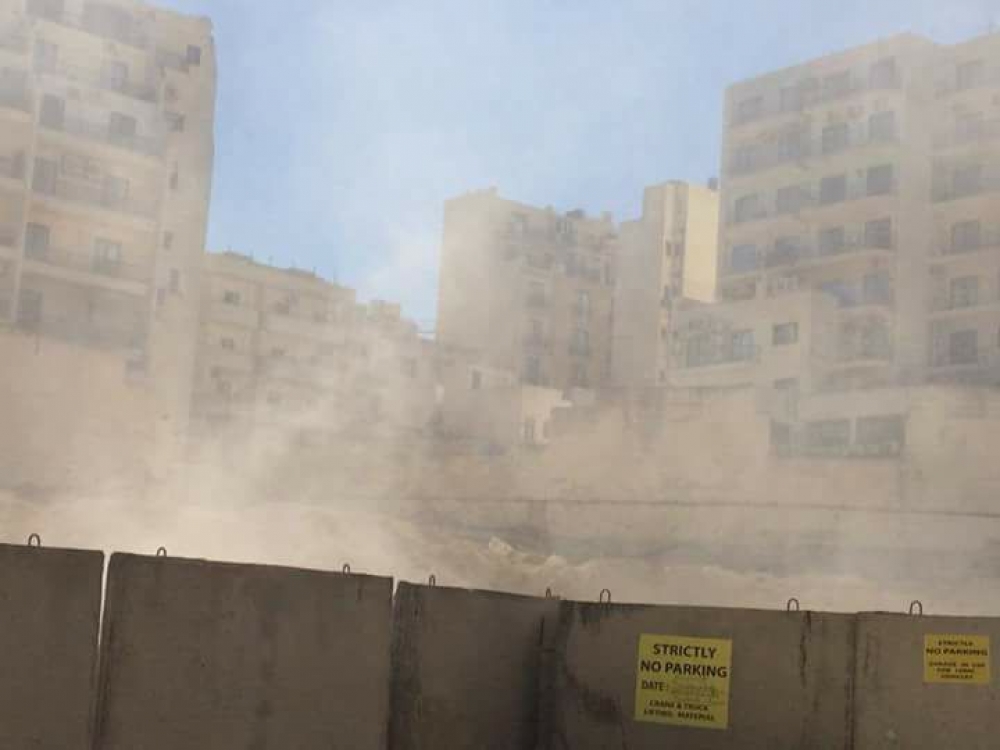 Sħaba ta' trab nhar is-Sibt li għadda f'Tas Sliema