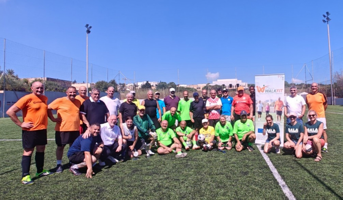 Tournament tal-Walking Football jiċċelebra l-anzjanità attiva u l-kooperazzjoni Ewropea