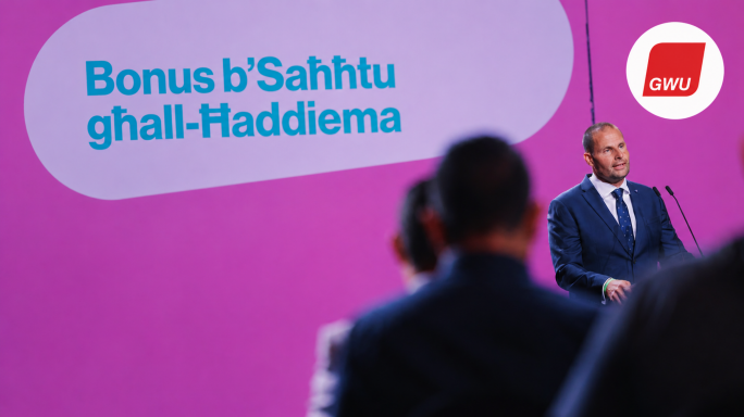 Il-GWU tiddefendi l-bonus ta’ €1,000 tal-PL u tisħaq li għandu jkun investiment fit-tul għall-ħaddiema