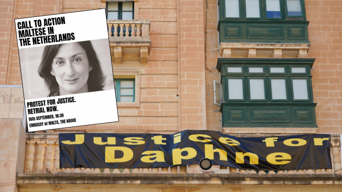 Maltin fl-Olanda jingħaqdu mas-sejħiet għall-ġustizzja għal Daphne