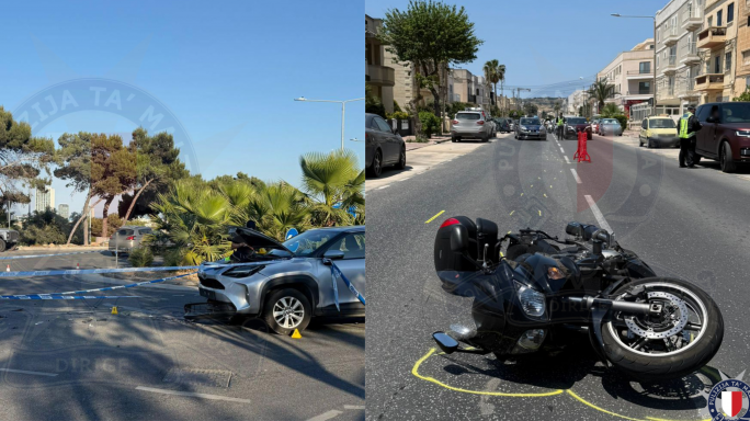 Żewġ persuni jweġġgħu gravi f’inċidenti separati tat-traffiku
