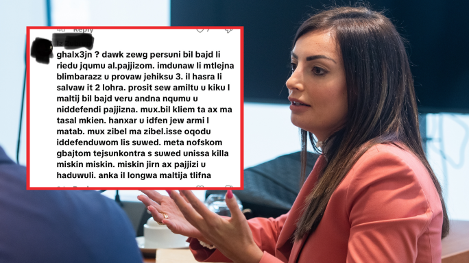 Rosianne Cutajar tirrapporta kumment razzist li faħħar lill-akkużati bil-qtil ta’ Lassane Cisse