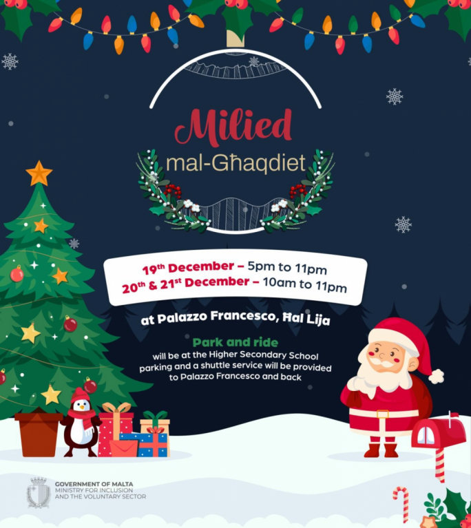 Milied mal Ghaqdiet fil-Palazz Francesco, Ħal Lija