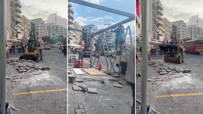 Il-PA tneħħi l-pavimentar illegali minn quddiem ir-ristorant Piccolo Padre f’Tas-Sliema