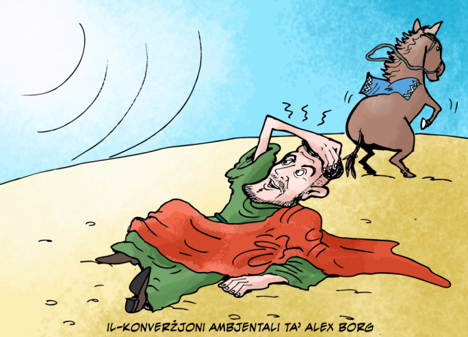 Karikatura ta' Mikiel Galea