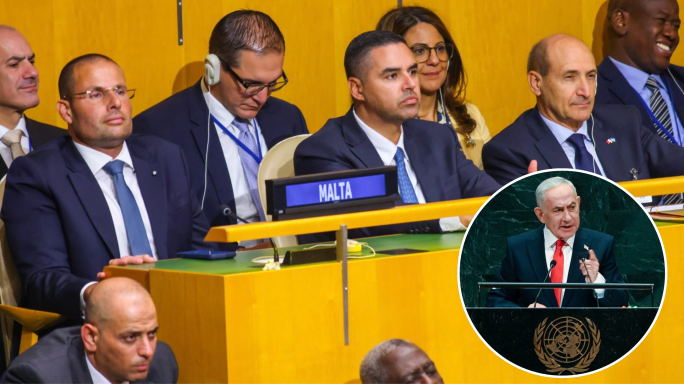 Malta ma ħaditx sehem fil-walkout waqt id-diskors ta’ Netanyahu fil-UN