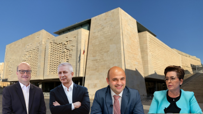 Mix-xellug għal-lemin: Stefan Zrinzo Azzopardi, Ivan J Bartolo, Ryan Callus u Claudette Buttigieg