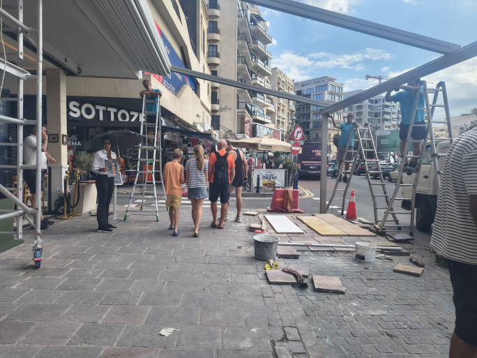 Residenti tas-Sliema jitolbu azzjoni dwar allegata okkupazzjoni ta’ art pubblika minn ristorant ġdid